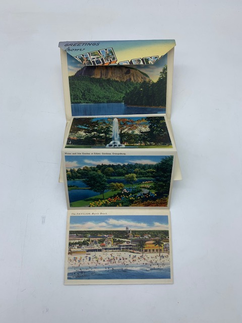 Souvenir Folder of South Carolina (Pieghevole con cartoline illustrate a colori)